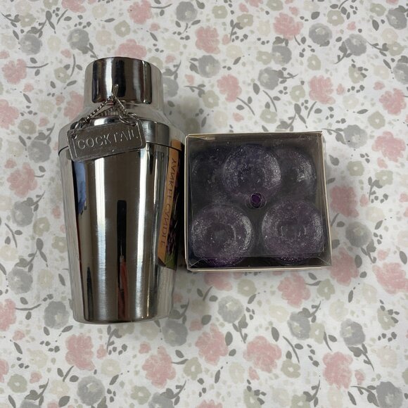 Gift Set: Cocktail Shaker w/ Votive Holder & 12 Yankee Candle SHIRAZ Candles - Picture 9 of 13